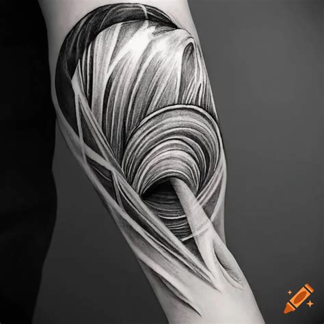 black and white arm tattoos